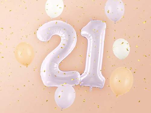 Number 1 Purple Foil Balloon - 72 cm - 1 pc