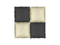 Balony foliowe Kwadraty czarno-beżowe - 35 x 35 cm - 4 szt.