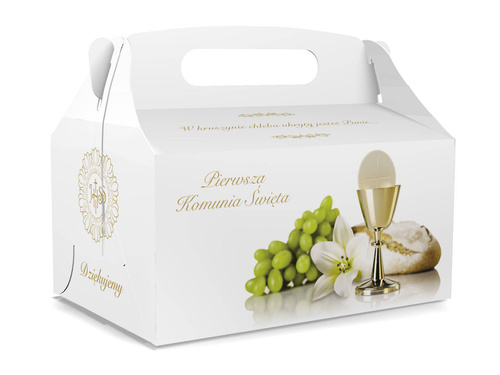 Decorative communion cake box - 1 pc