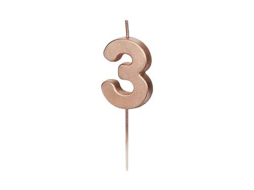 Rose Gold Candle no 3 - 1 pc