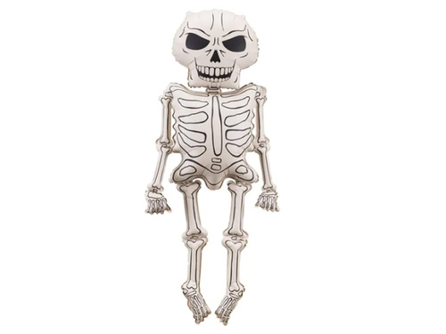 Balon foliowy Szkielet na Halloween - 46x129 cm - 1 szt.