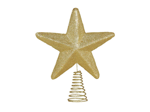 Tree top star gold - 19 cm - 1 pc