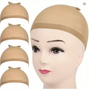 Black wig caps - 2 pc.