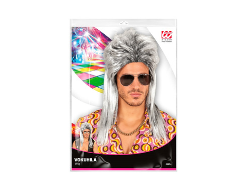 Siwa peruka gwiazda rocka