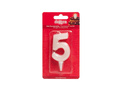 Numeral birthday candle "5" FLUOR - 1 pc