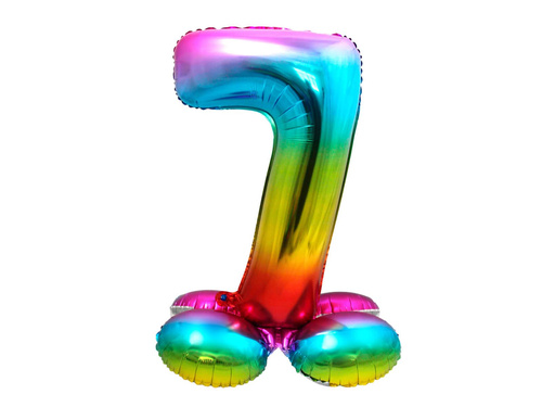 Number 7 Ombre Standing Foil Balloon - 81 cm - 1 pc