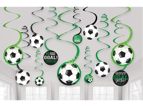Goal Getter Football Hanging Decoration - 12 pcs.