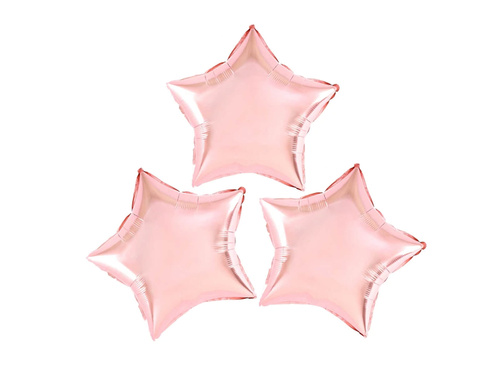 Foil balloons Stars pink gold - 23 cm - 3 pcs.