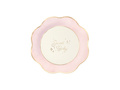 Talerzyki papierowe Sweet Baby - różowe - 21,5 cm - 6 szt.