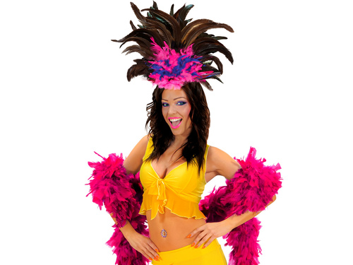 Copacabana feathered headband - 1 pc