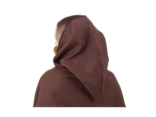 Peleryna z kapturem - brązowa - 90 cm