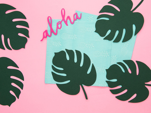 Aloha table business cards - 14,5 x 11 cm - 6 pcs.