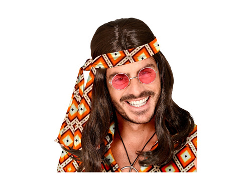 Opaska na głowę hipisowa Groovy Rhombus lata 70.