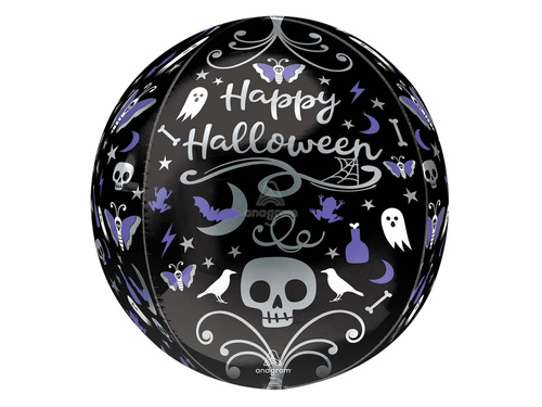 Balon foliowy Happy Halloween - 38 x 40 cm - 1 szt.