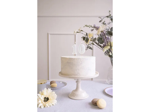 Świeczka cyferka zero jasna mięta - 0 - 1 szt.