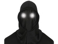 Czarny kaptur ze świecącymi oczami - 1 szt.
