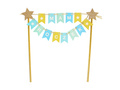 Cake topper I have a birthday cake blue - 1 pc.