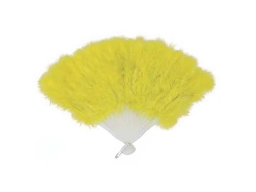 Yellow feather fan