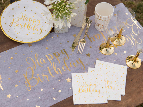Happy Birthday napkins - 25 cm - 20 pcs.