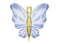 Blue Butterfly foil balloon - 69 x 69 cm - 1 pc.