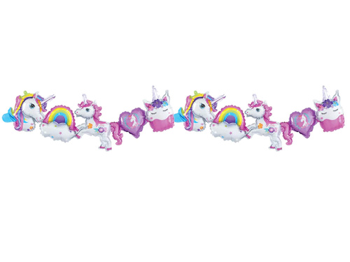 Unicorn balloon garland - 206 x 34 cm - 1 pcs.