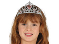 Tiara diadem Srebrna Księżniczka - 1 szt.