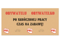 Poster in communist theme - 70x33 cm