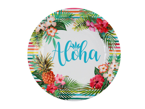 Aloha Hawaiian plates - 22,5 cm - 10 pcs.