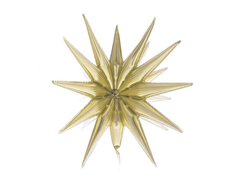 Gold Star Foil 3D Balloon - 50 x 46 cm - 1 pc