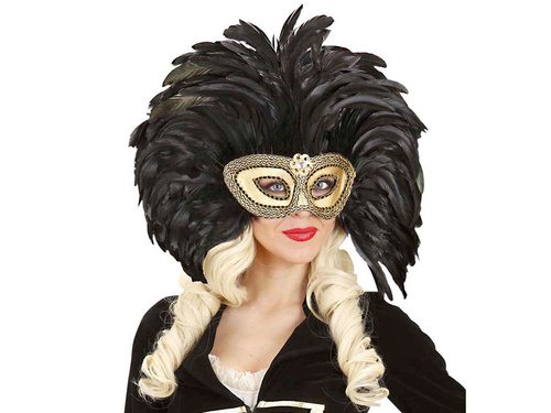 Shiny Black Cat Eye Eyemask - 1 pc.
