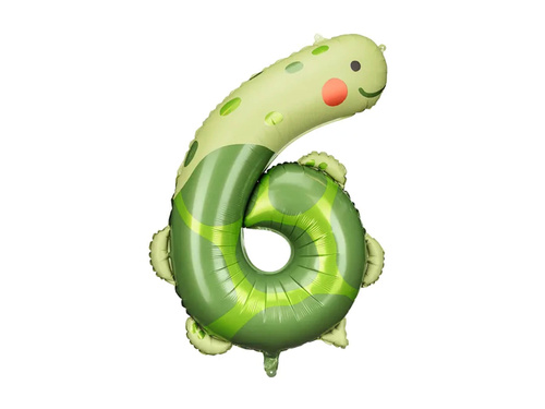 Number 6 Foil Balloon - 86 cm - 1 pc