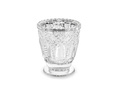Glass candlesticks - silver - 8 cm - 4 pcs.