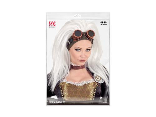 Peruka Steampunk z goglami