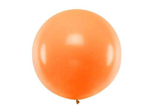 Giant balloon 1 m in diameter - orange pastel.