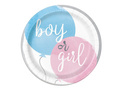Talerzyki papierowe na Baby Shower Boy or Girl - 23 cm - 8 szt.