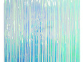 Curtain - door curtain blue iridescent- 100 x 200 cm