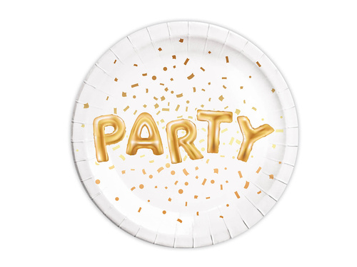 Talerzyki papierowe na urodziny Party - 23 cm - 8 szt.