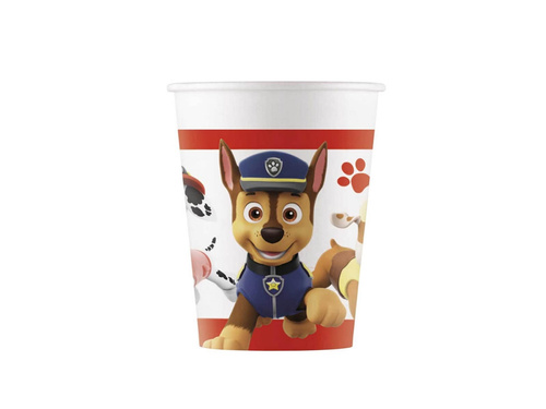 Kubeczki papierowe Psi Patrol - 200 ml - 8 szt.