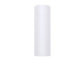 Plain white tulle - 15 cm x 9 meters - 1 item.