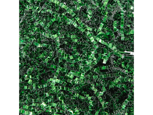 Metallized corrugated gift filler - green - 50 g