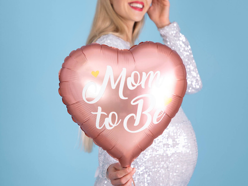 Mom to Be foil balloon for Baby Shower pink - 35 cm - 1 pc.