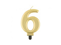 Gold Candle no 6 - 1 pc