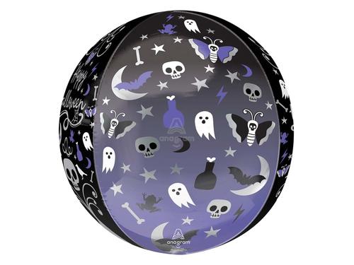Balon foliowy Happy Halloween - 38 x 40 cm - 1 szt.