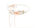 Peach flower garland - 1 piece.