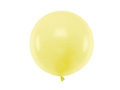 Giant balloon 60 cm in diameter - pastel yellow.