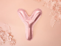 Foil balloon letter "Y" pink and gold - 35 cm