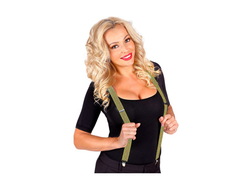 Złote lurexowe szelki