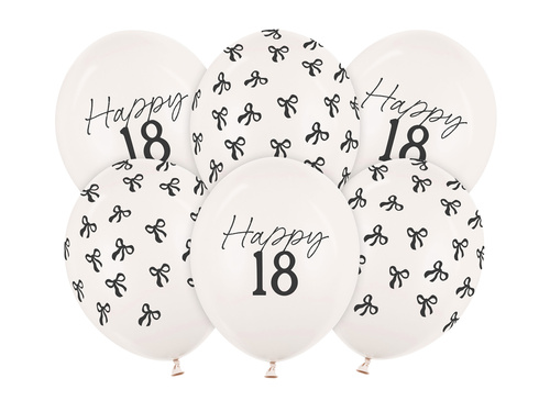 Zestaw balonów lateksowych kokardki - 30 cm - 50 szt.