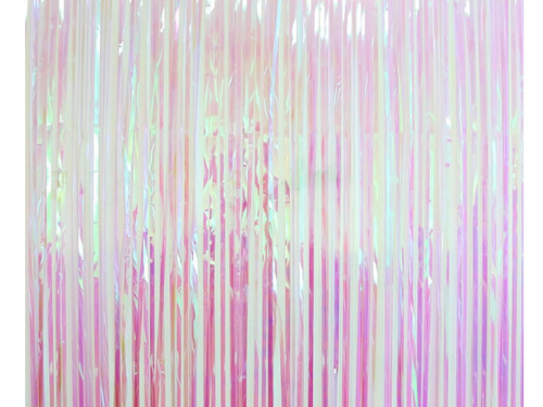 Curtain - door curtain light purple iridescent- 100 x 200 cm