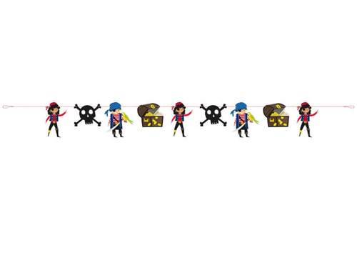 Ahoy Pirates flag banner - 1 pc.